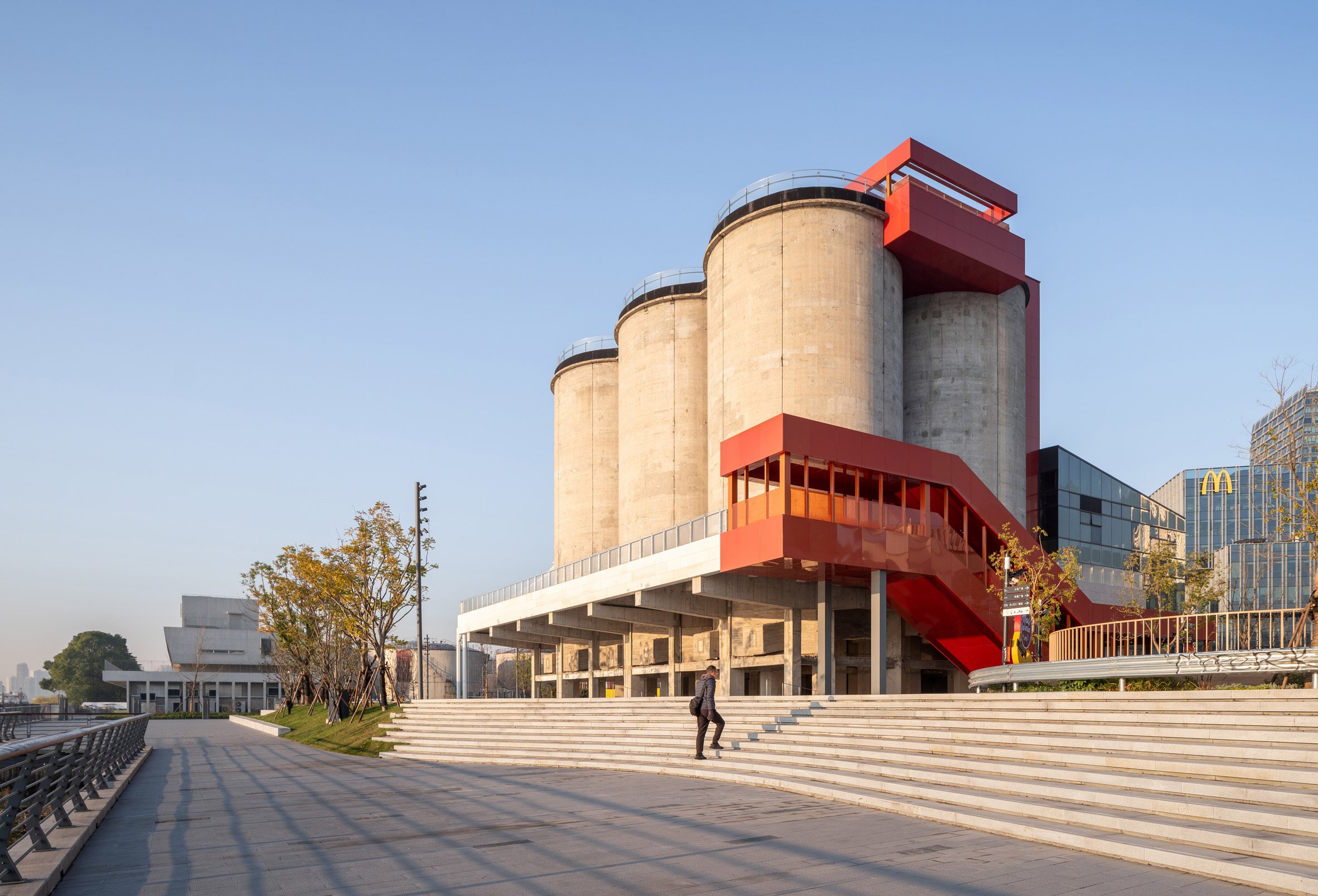Silo transformation at Gate M West Bund Dream Center by MVRDV