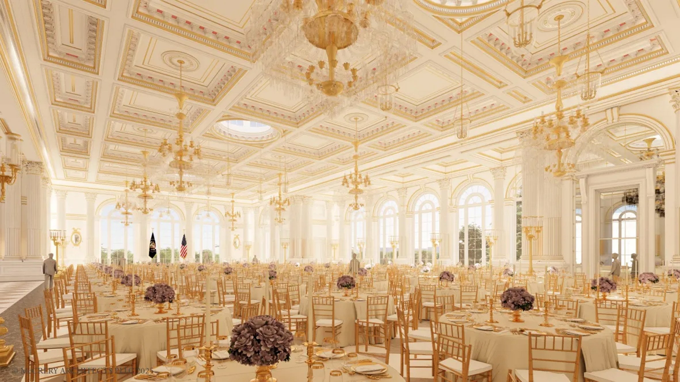 President Donald Trump to add neoclassical ballroom to White House
