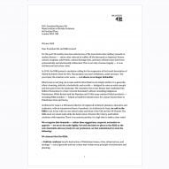 Architects for Gaza letter