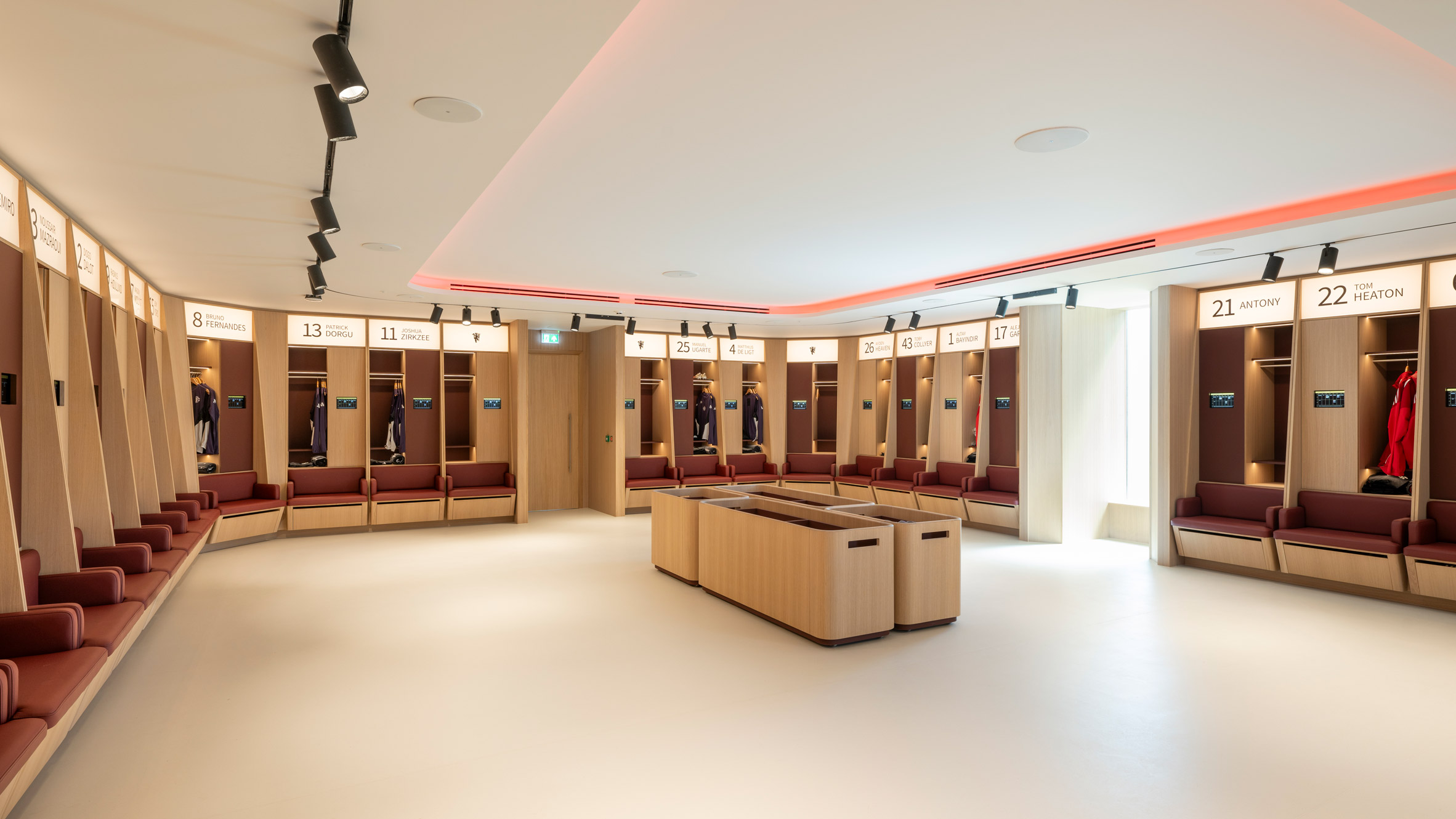 Changing facilities at Manchester United complex