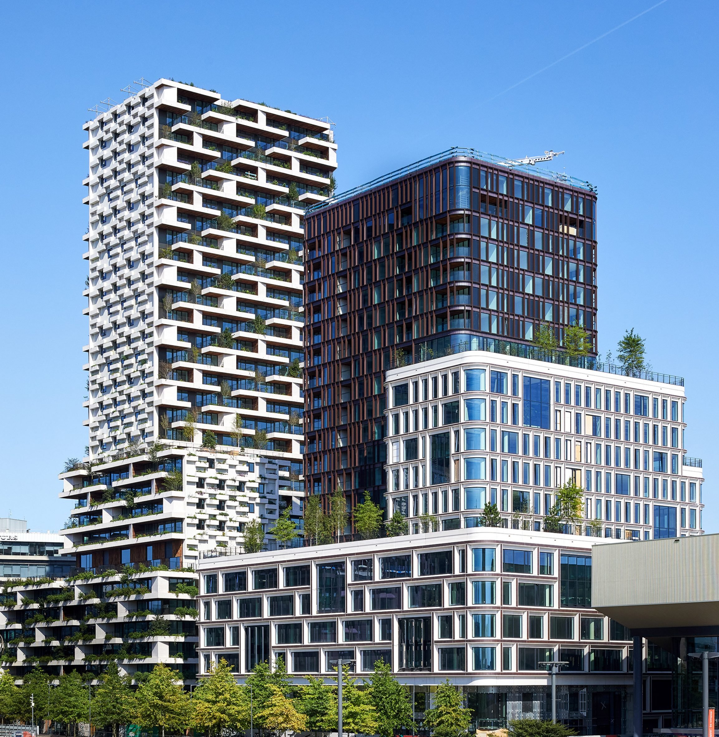 View towards the Wonderwoods Vertical Forest in Utrecht