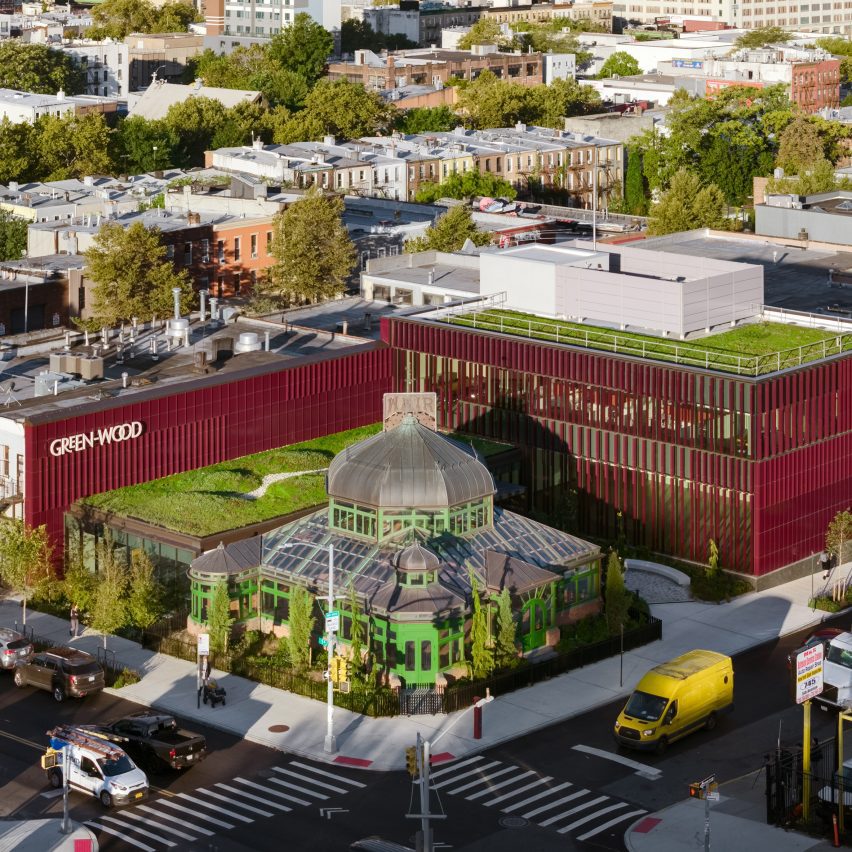ARO transforms Green-Wood Cemetery greenhouse in New York into welcome centre