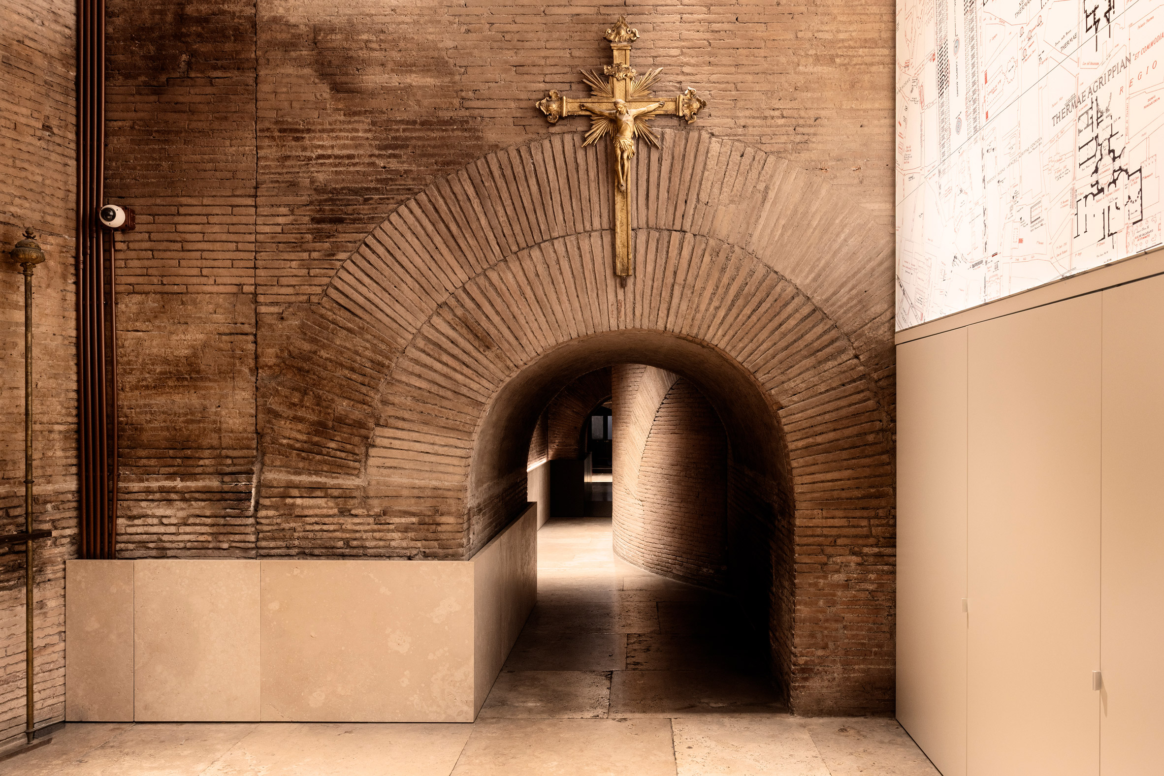 Inside reopened Roman ruins
