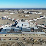Pittsburgh International Airport aerial view