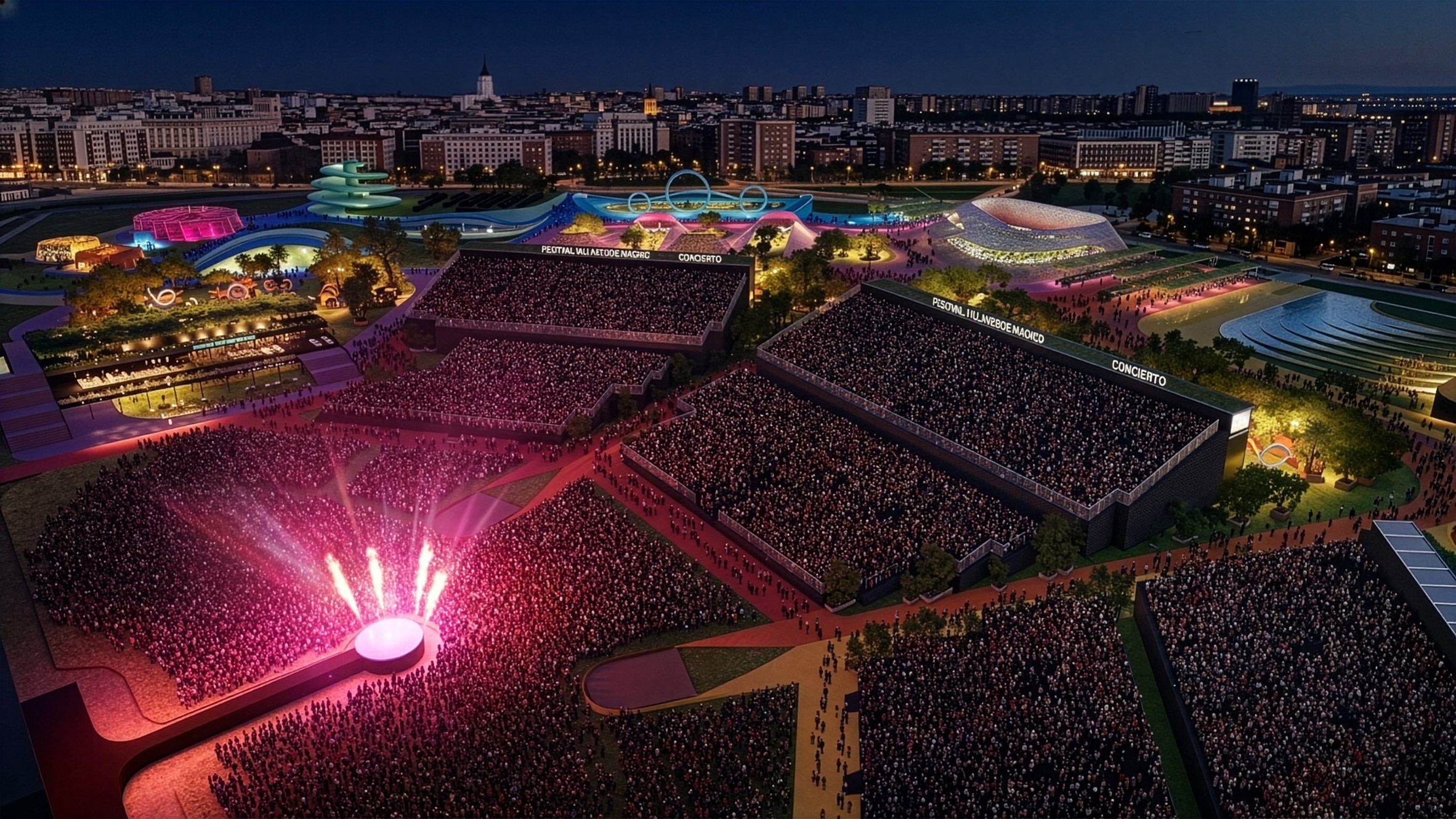 Temporary music venue by BIG