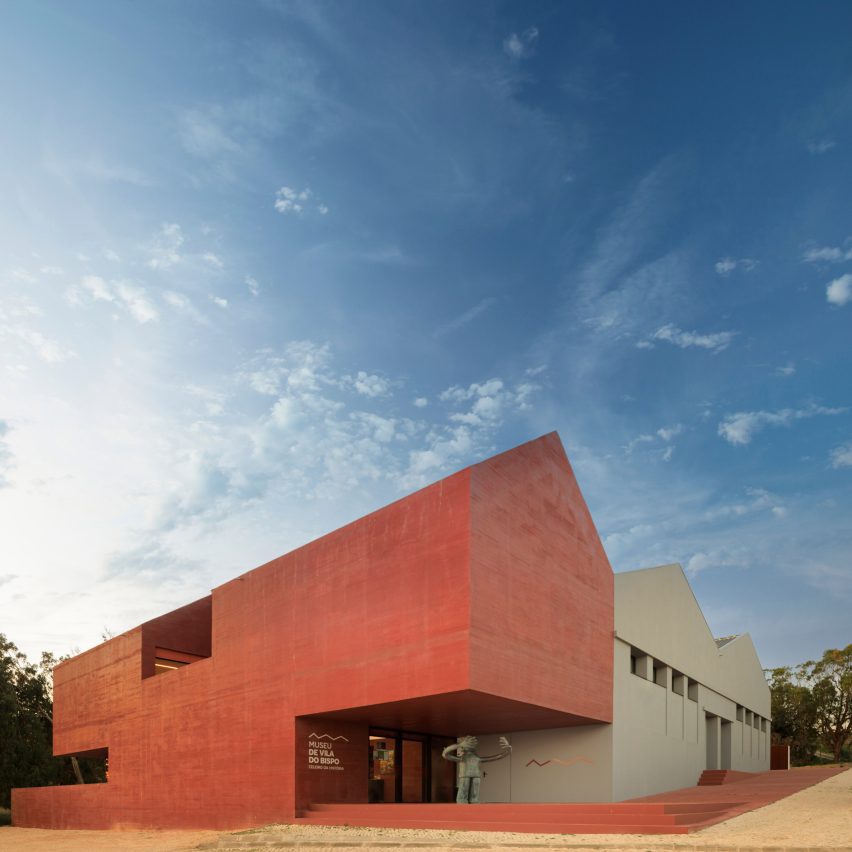 Spaceworkers transforms Portuguese granaries into museum with red-concrete extension