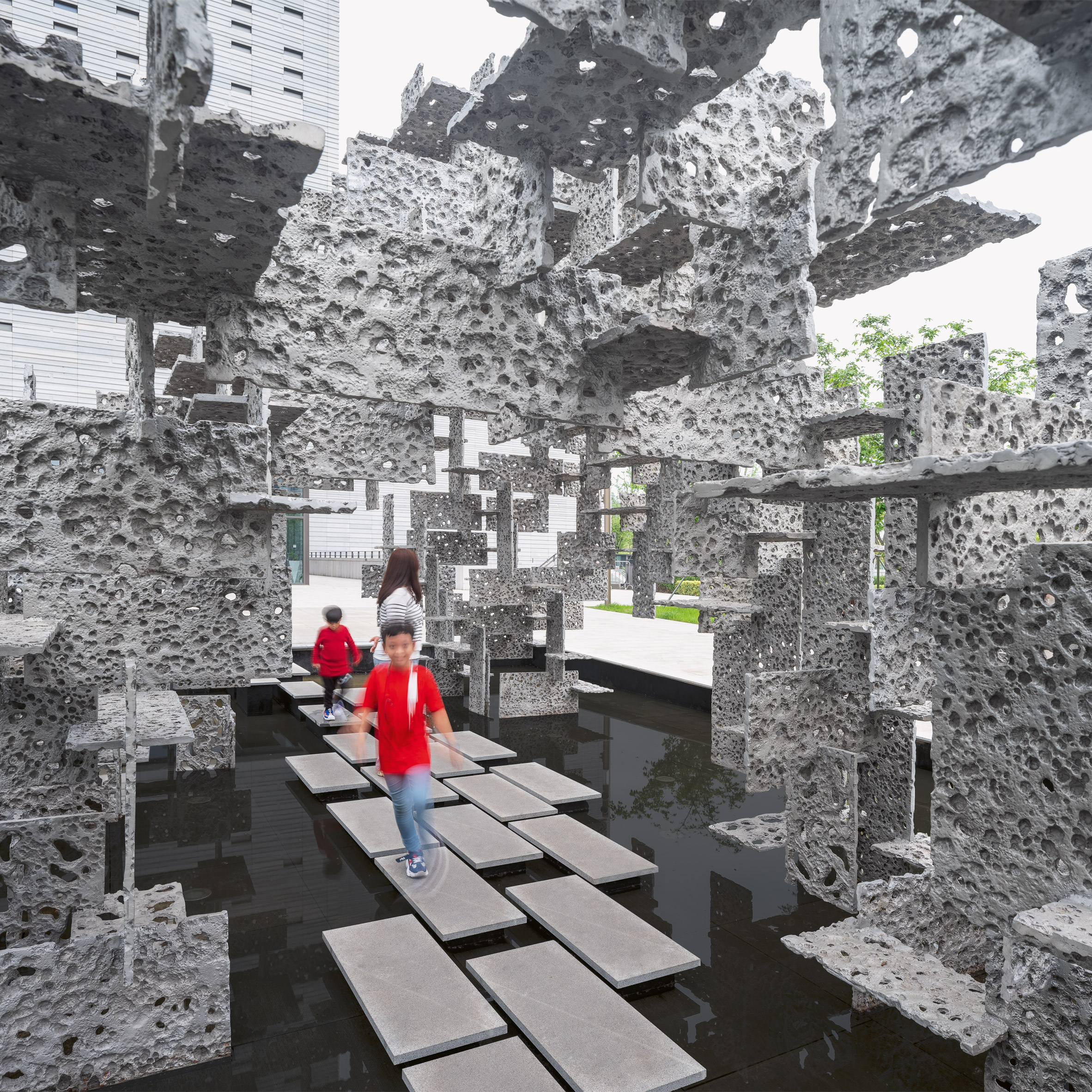 Cave of Light and Shadow by Kengo Kuma 