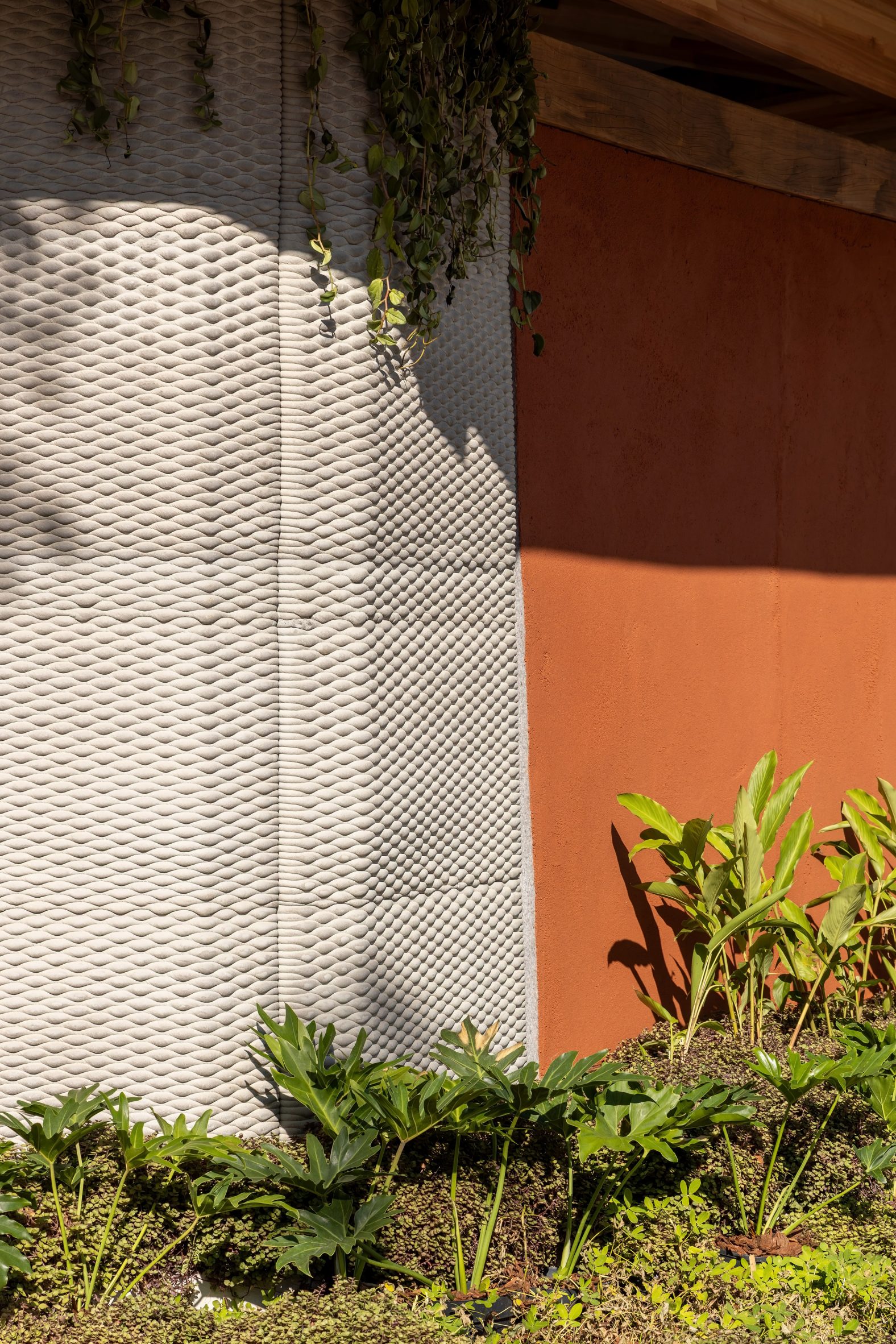 3D printed wall at Superlimao pavilion 