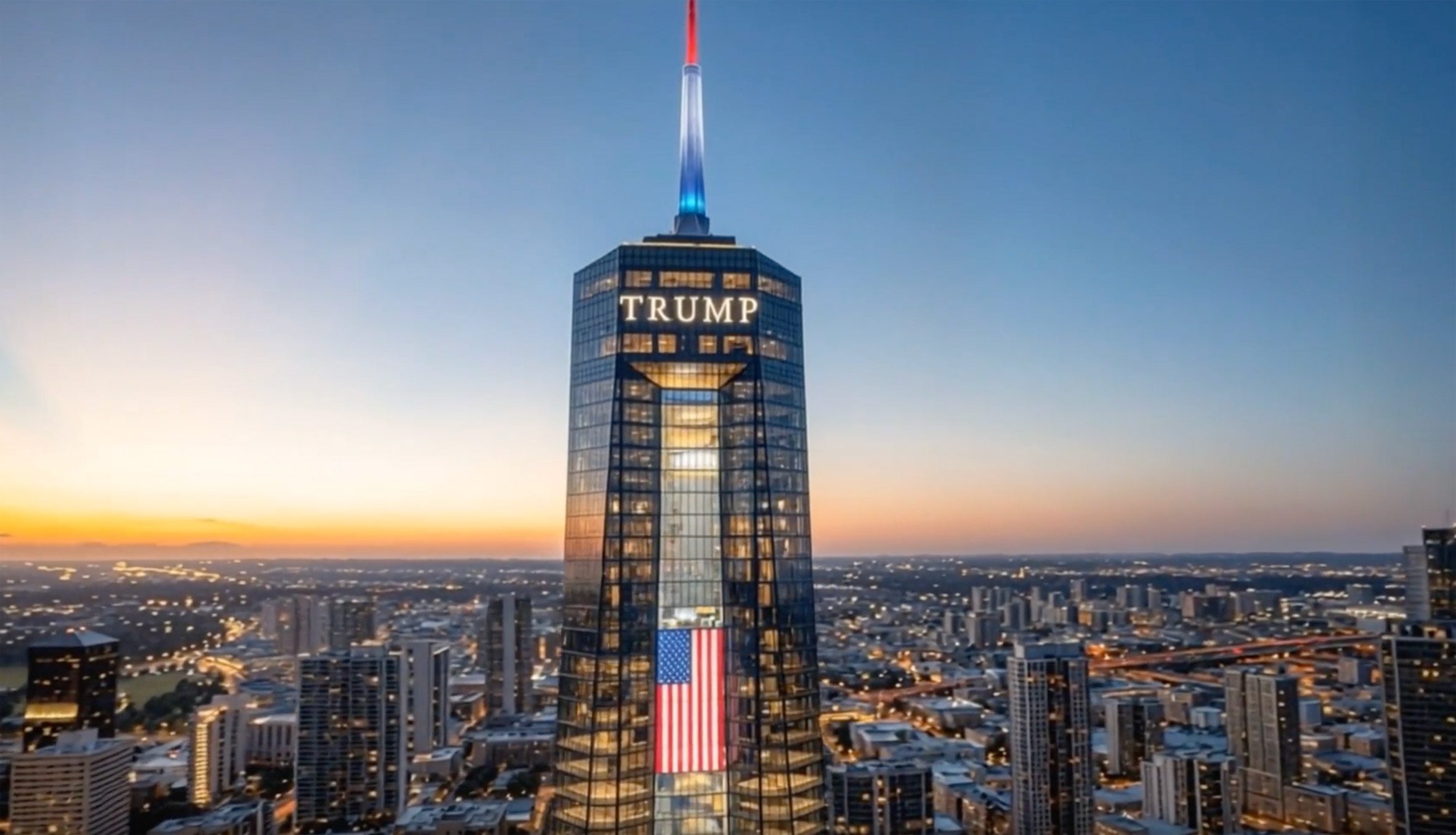 Trump presidential library skyscraper in Miami