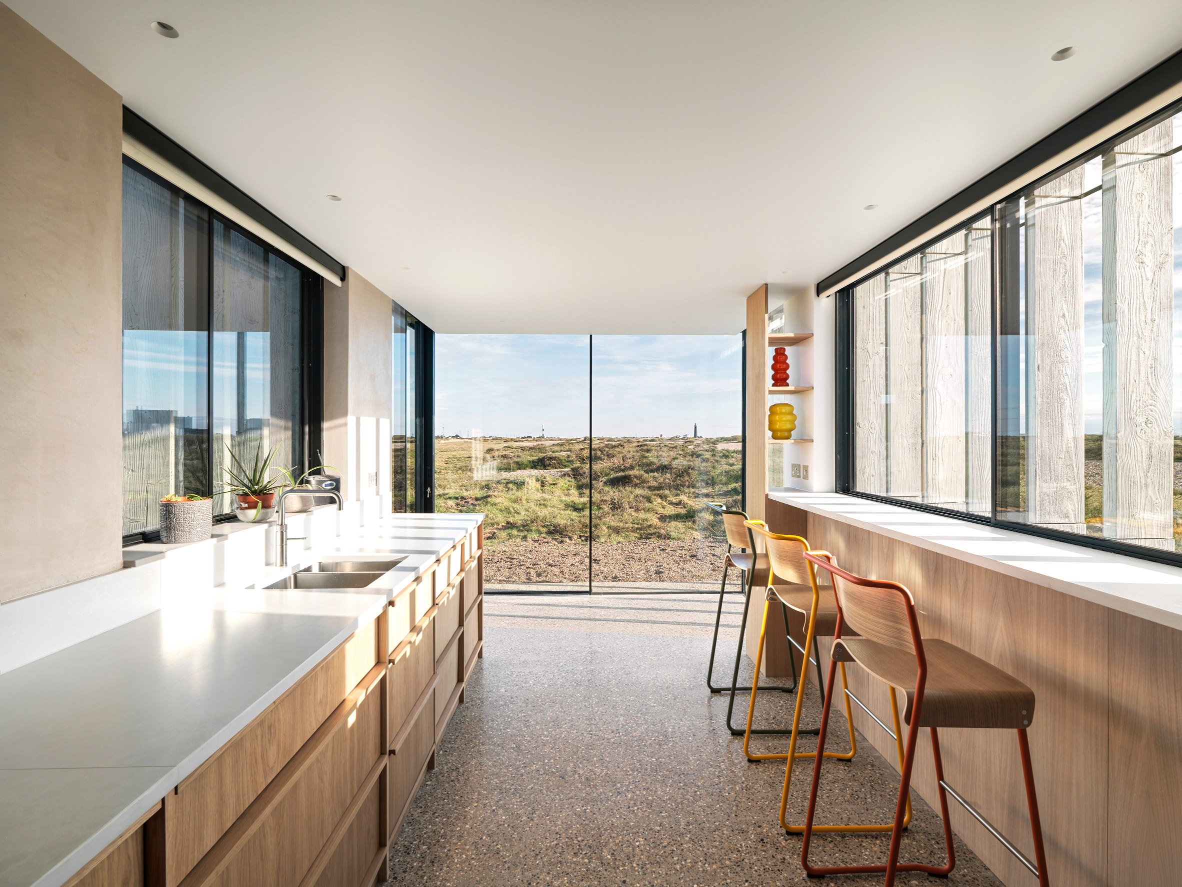 Wooden kitchen interior