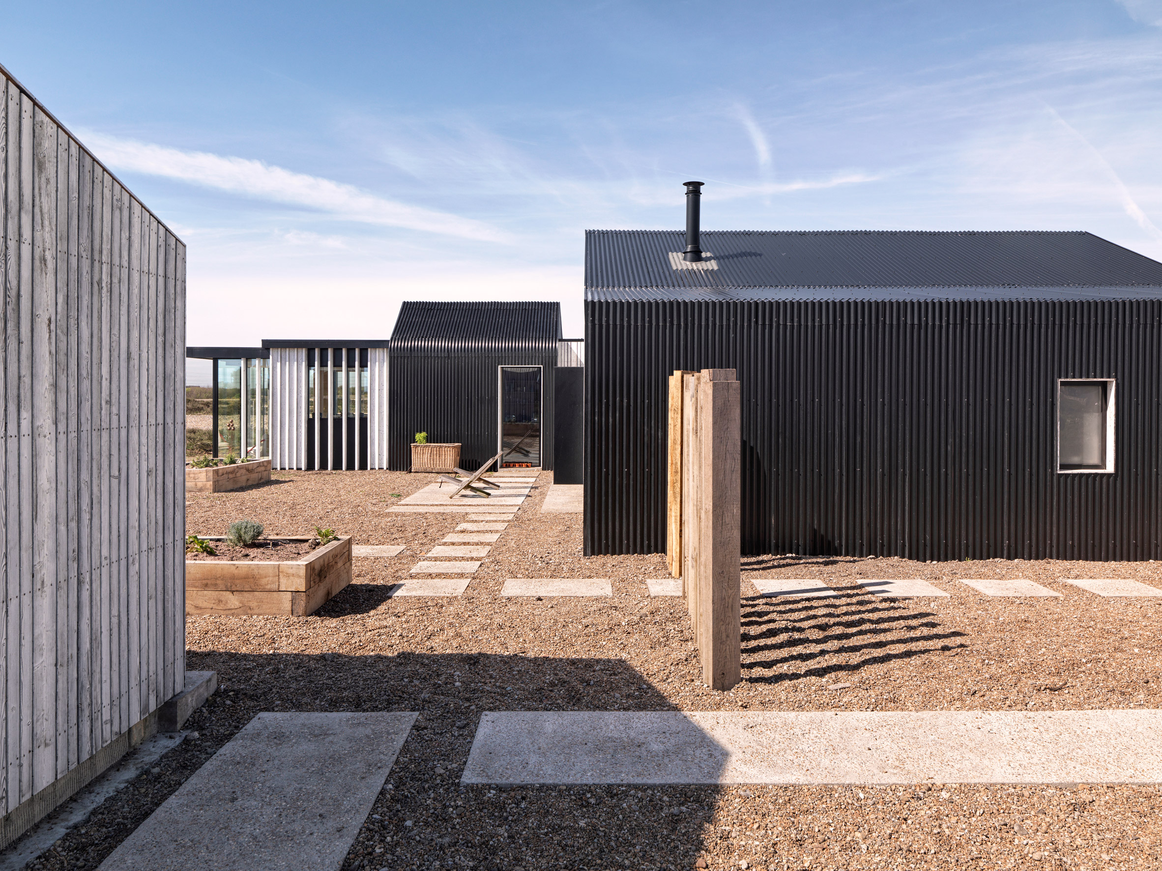 Dungeness home wrapped in wood and metal