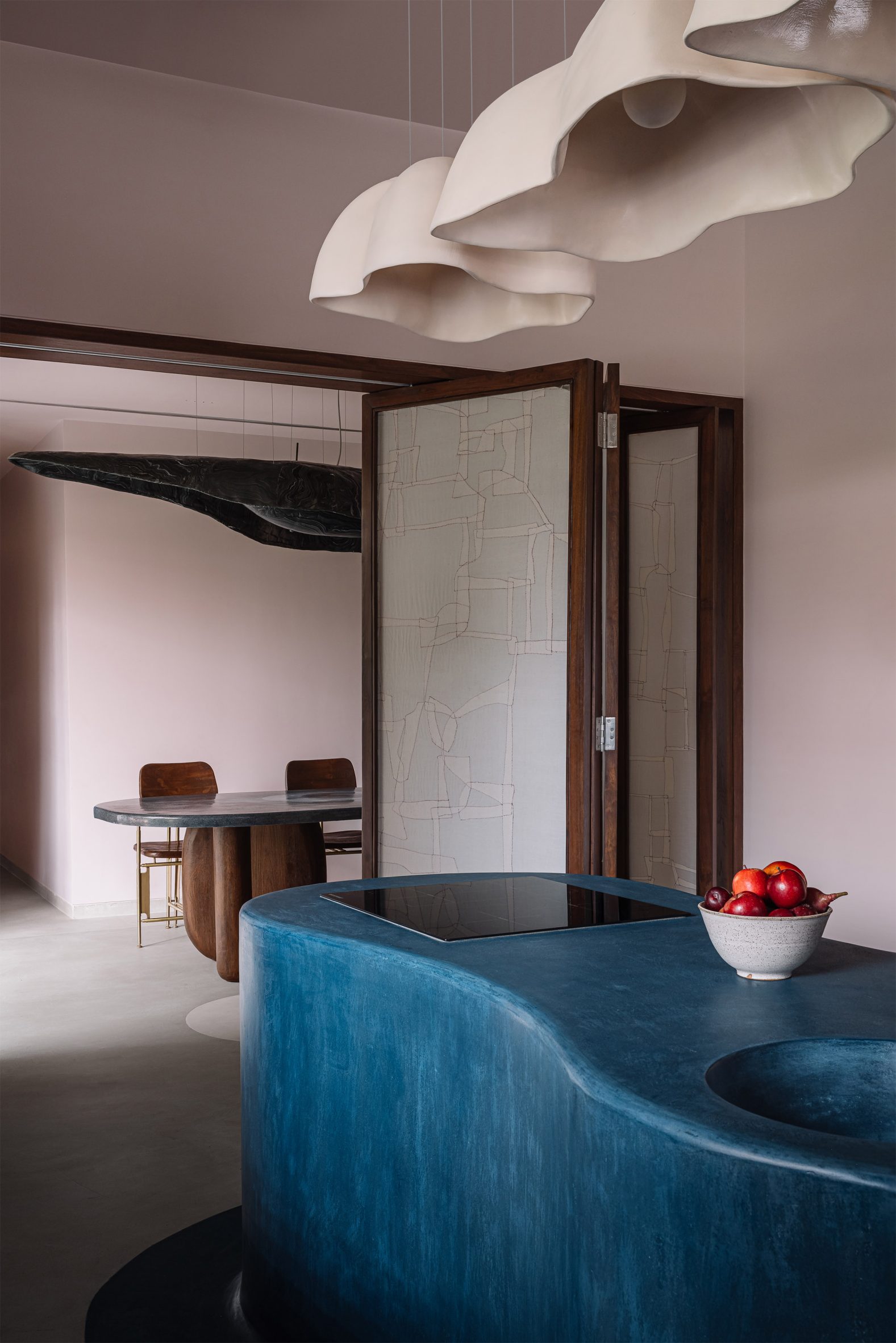 Interiors of Amaltash, a geometric Gujarat residence by Design ni Dukaan