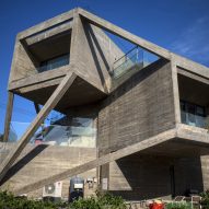 Brutalist house on Jeju Island