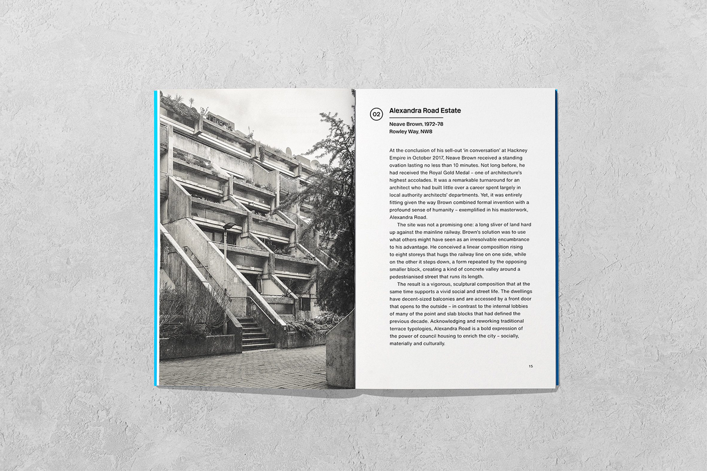Internal spread of the Brutalist London book by Owen Hopkins