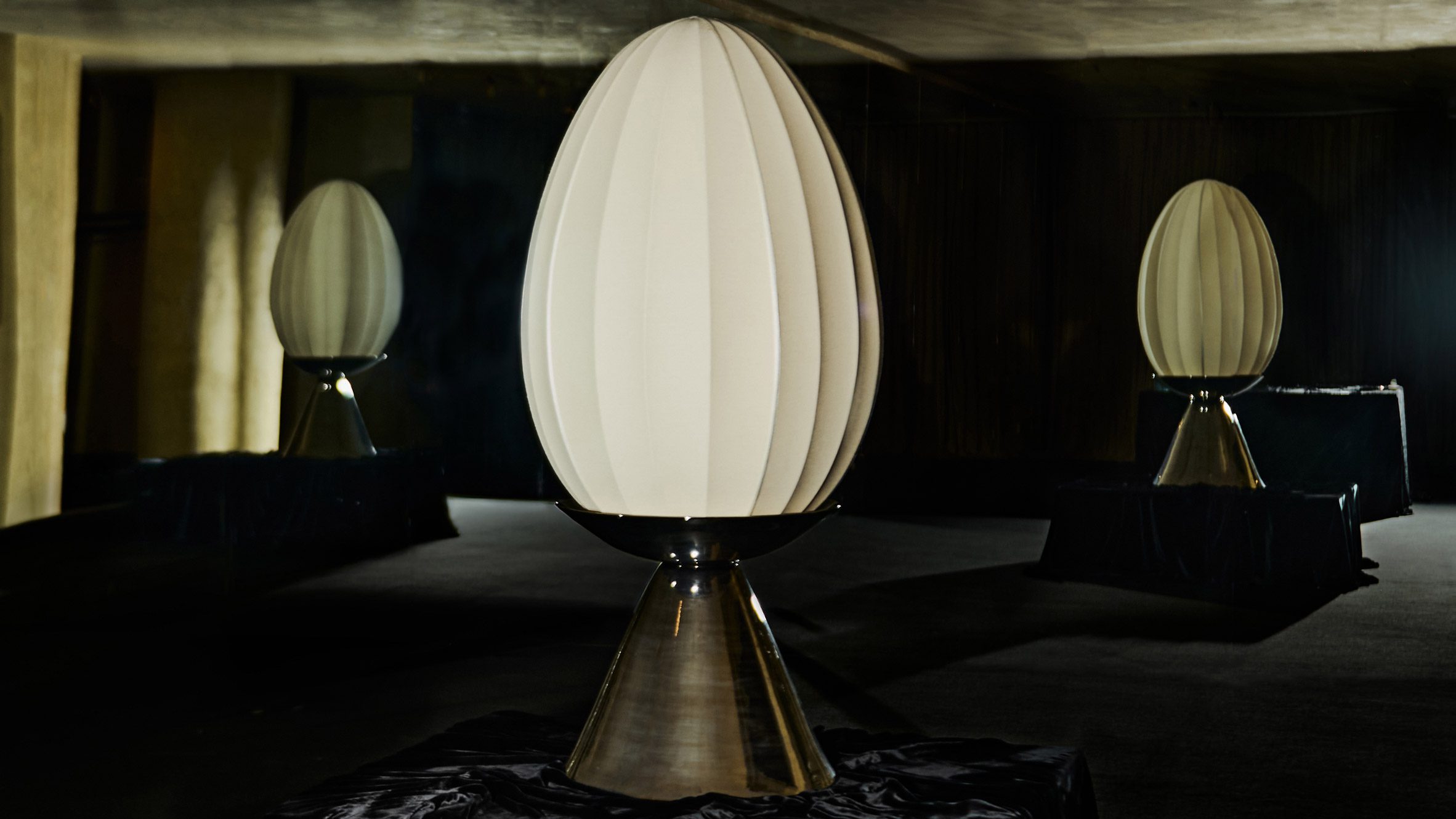 Eny Lee Parker egg lights at Milan design week 2026