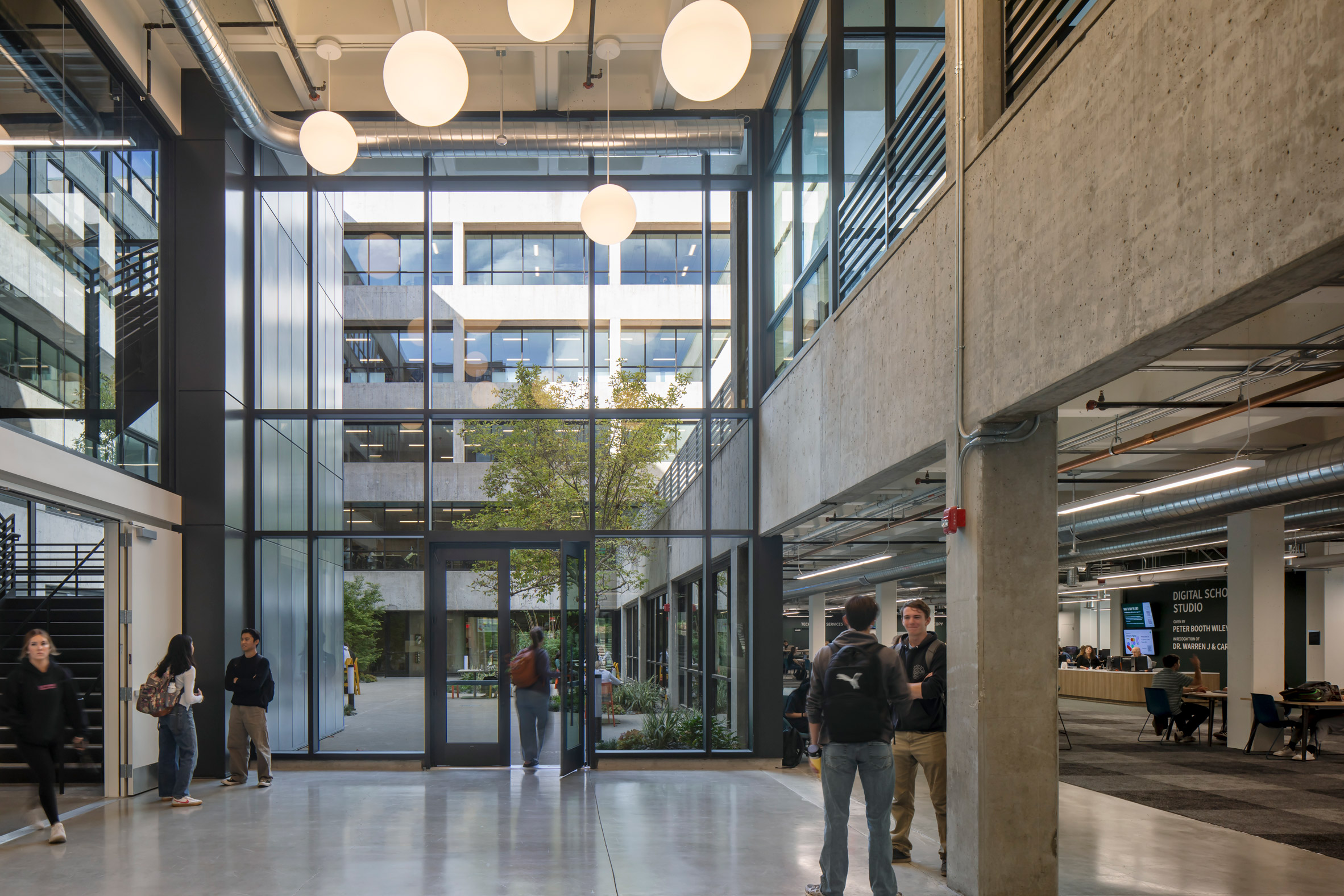Interior of Kennedy Library in California by The Miller Hull Partnership