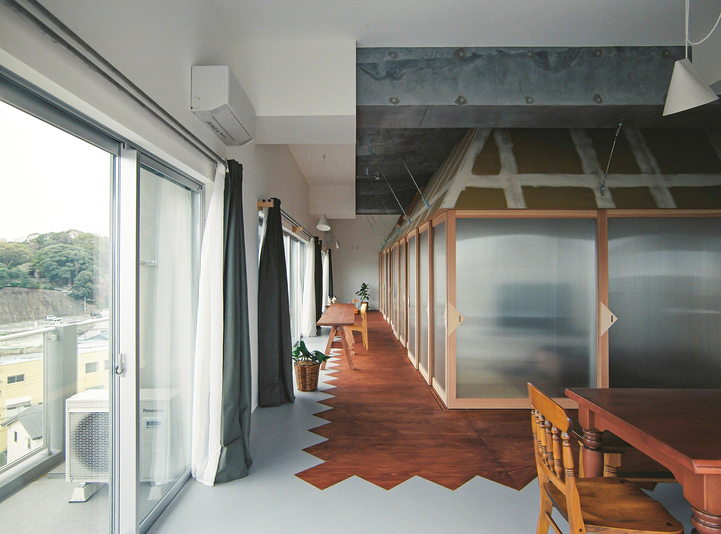 Interior view of Nakano House in Japan