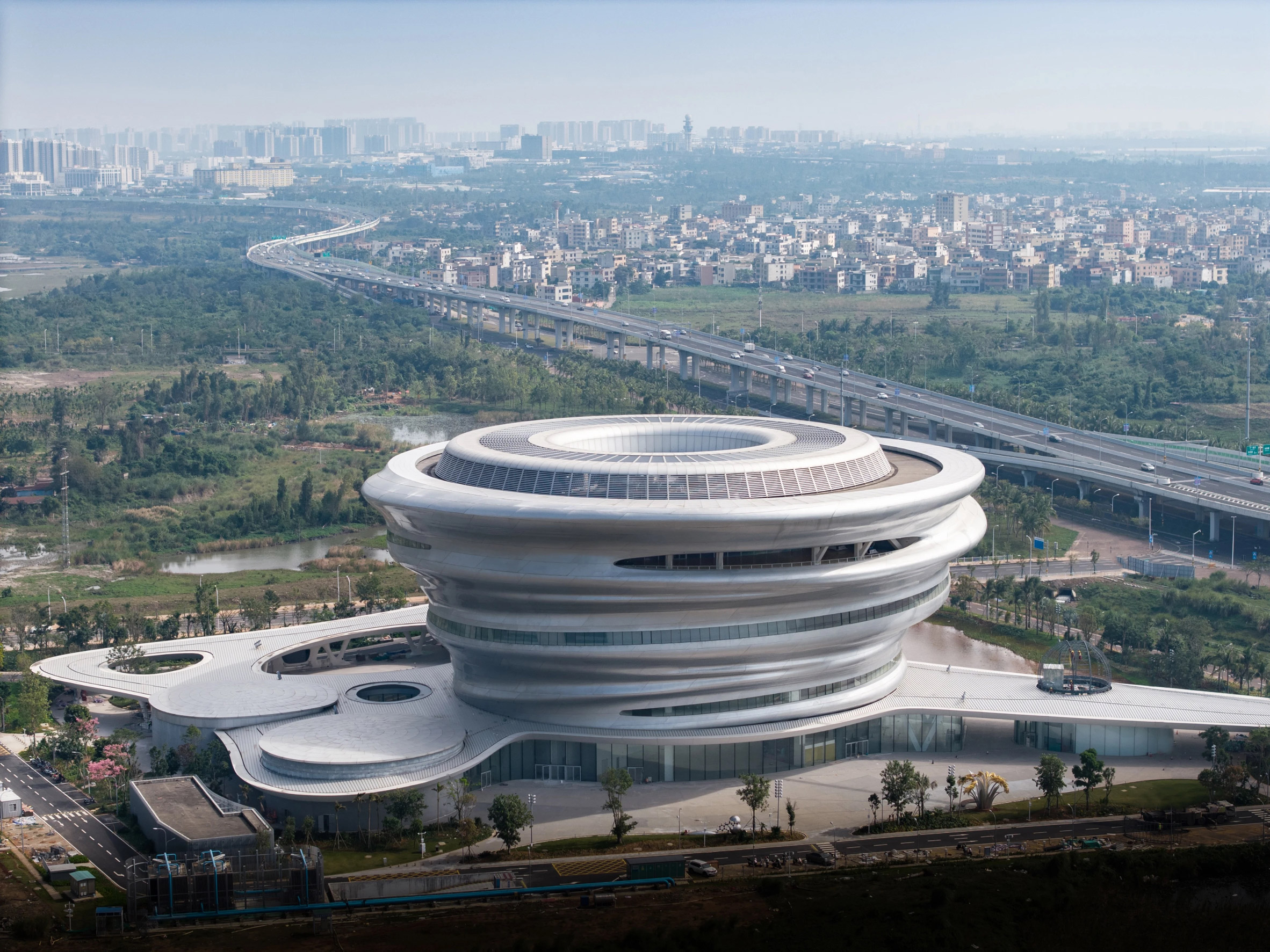 Aerial view of the Hainan Science Museum