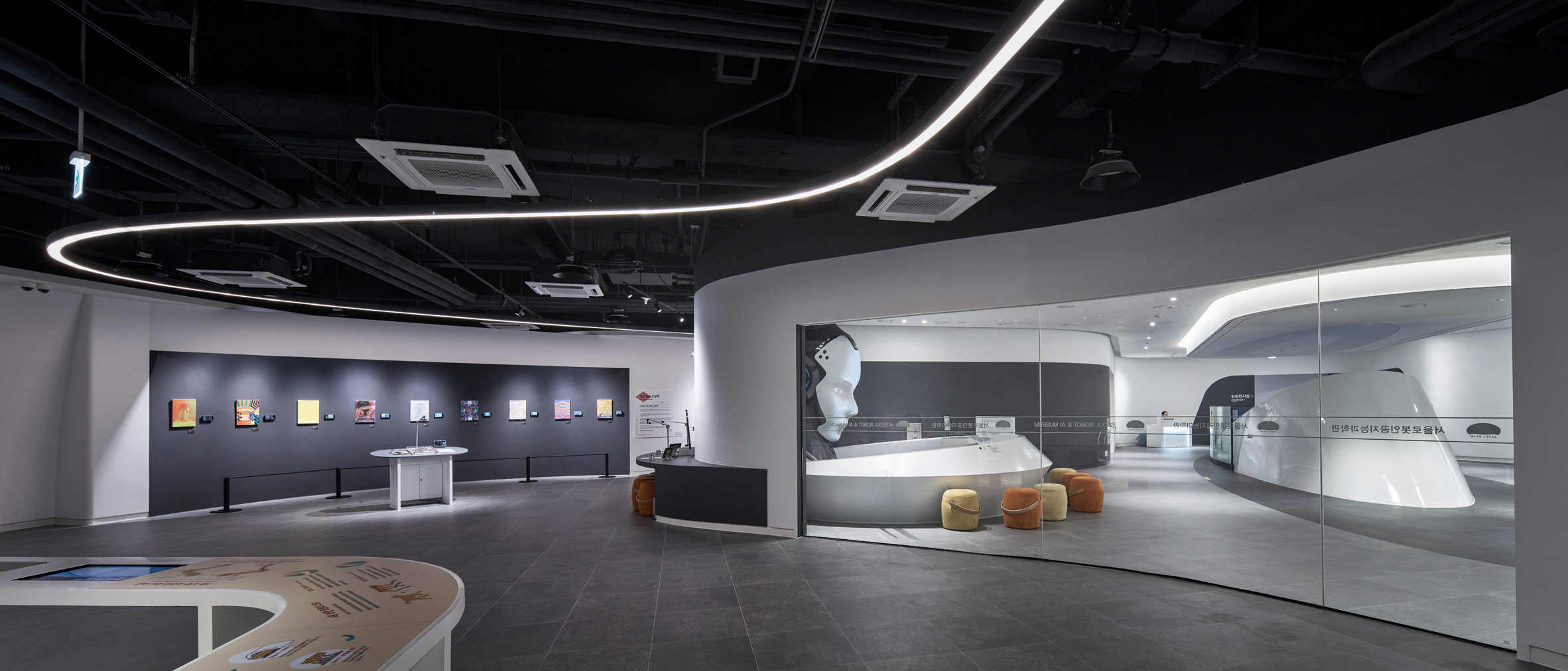 Interior of Seoul Robot & AI Museum by Melike Altınışık Architects
