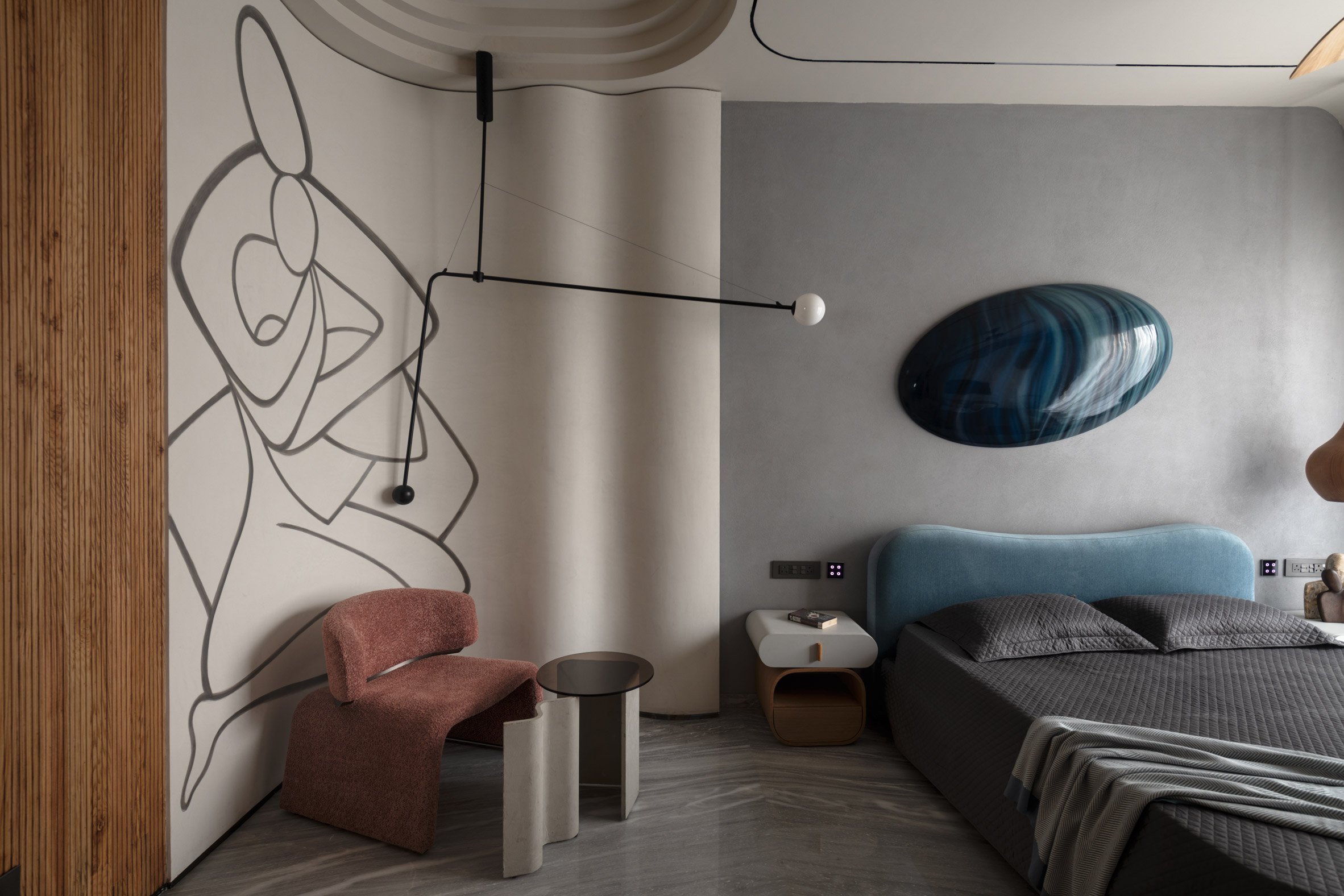 The Art House New Delhi by Spaces Architects @KA bedroom