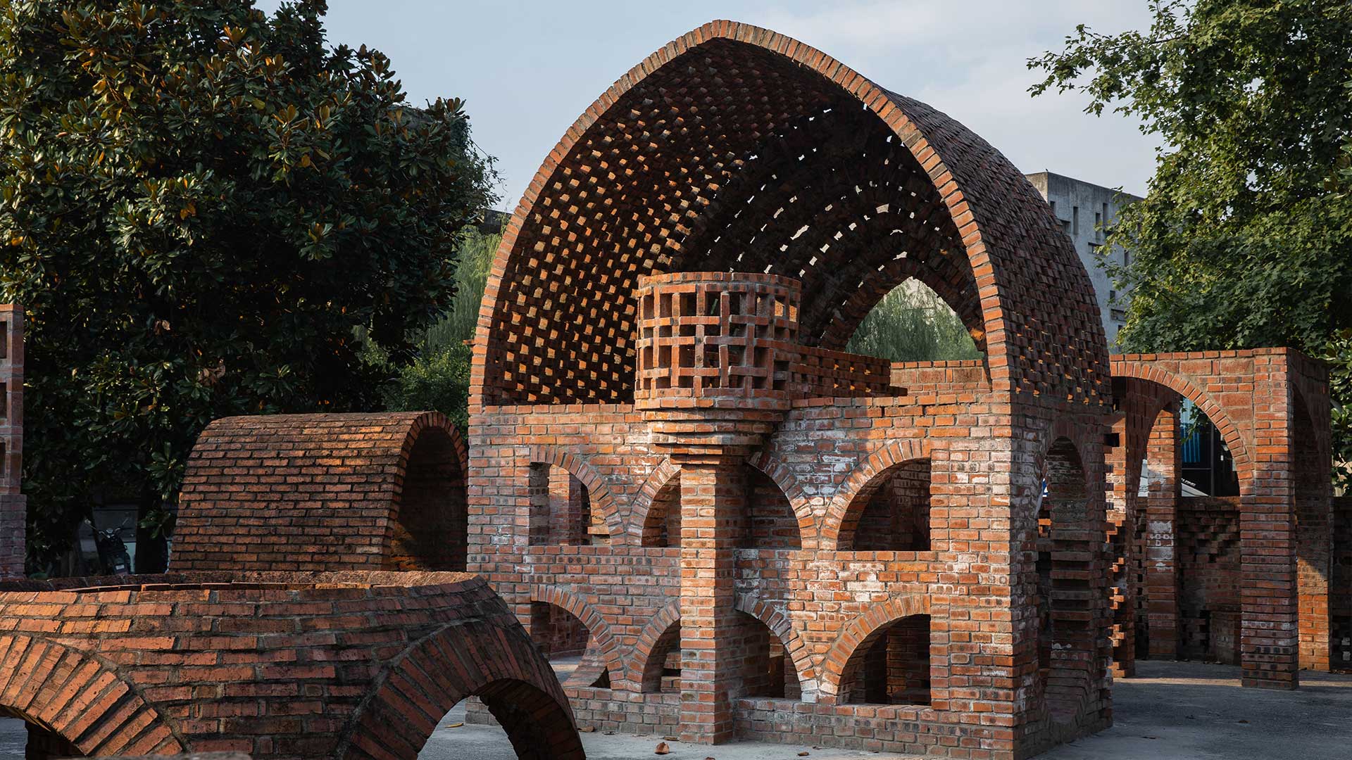Brick shelter structure