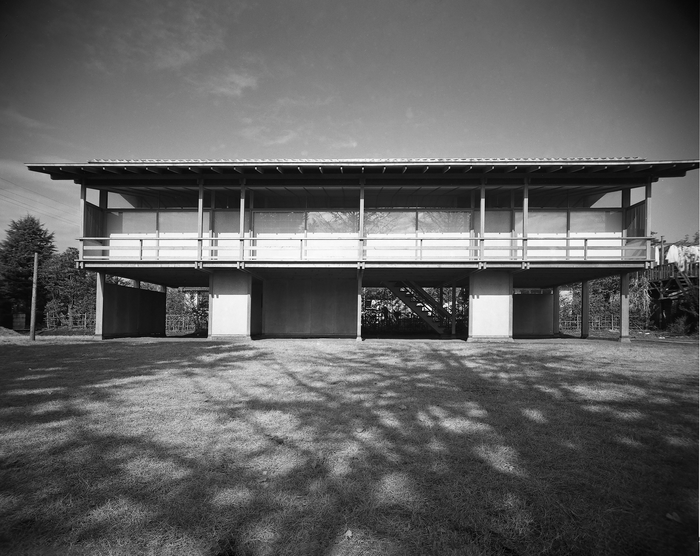 Tange House by Kenzo Tange (1953), captured by Chuji Hirayama in 1953