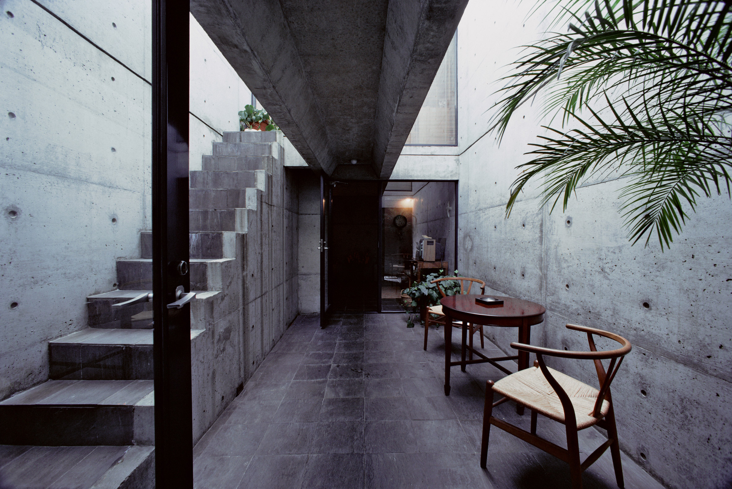Azuma House by Tadao Ando (1976), captured by Mitsumasa Fujitsuka in 1978