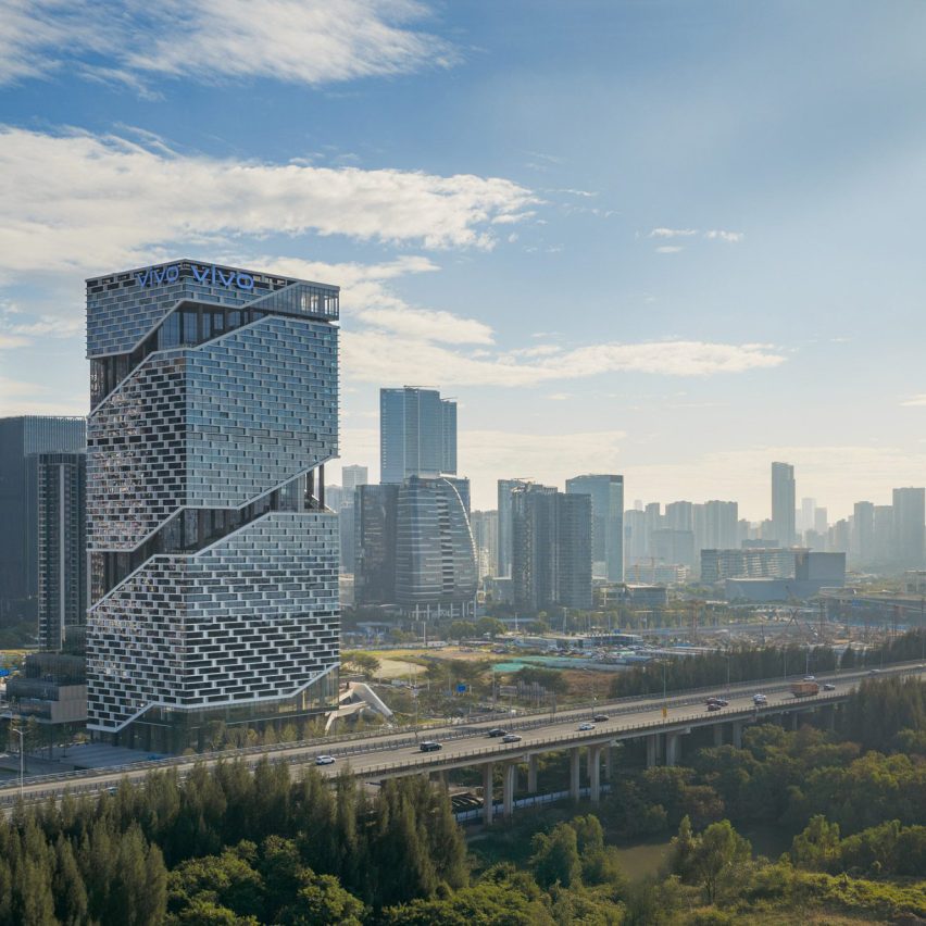 NBBJ wraps Vivo skyscraper in spiralling terrace