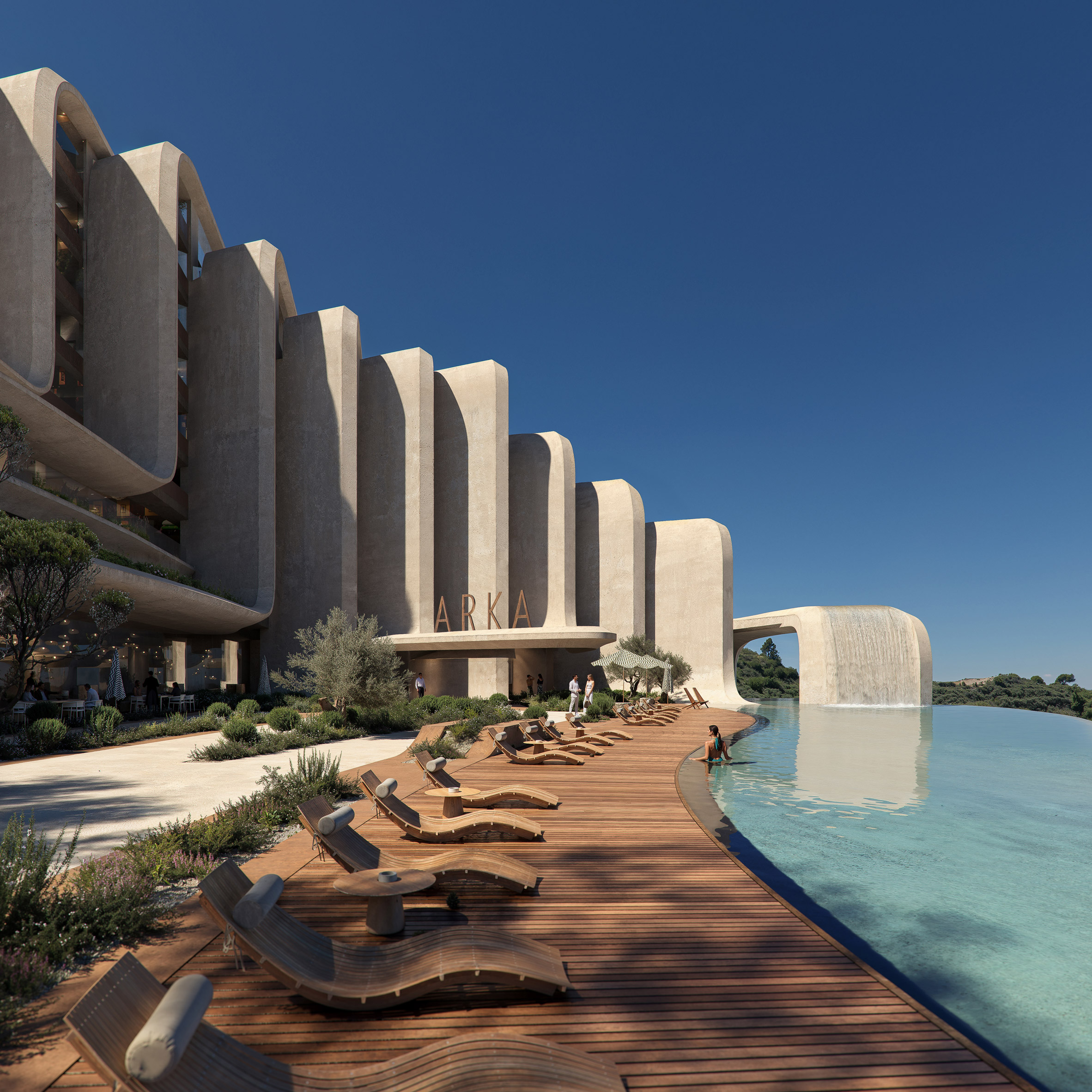 Hotel extension by Zaha Hadid Architects